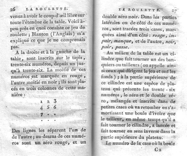 La roulette or histoire du joeur 1